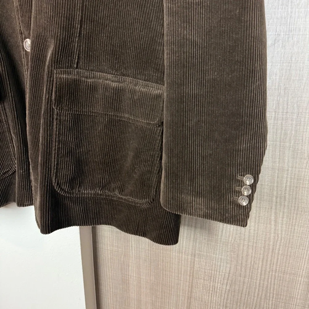 Vintage Polo Ralph Lauren Brown Corduroy Blazer Jacket Sport Coat Macau XXL
